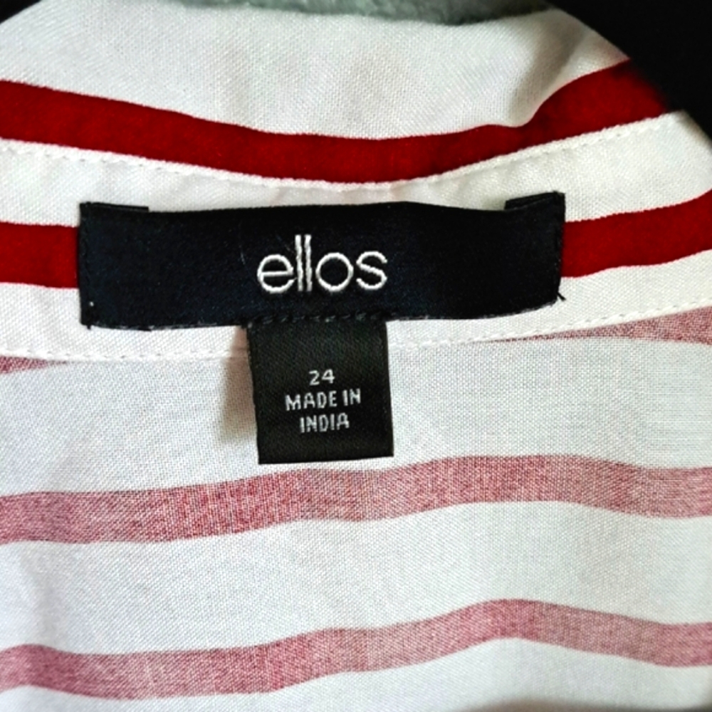 Ellos Striped Blouse | Size 1X/24 - Picture 5 of 5